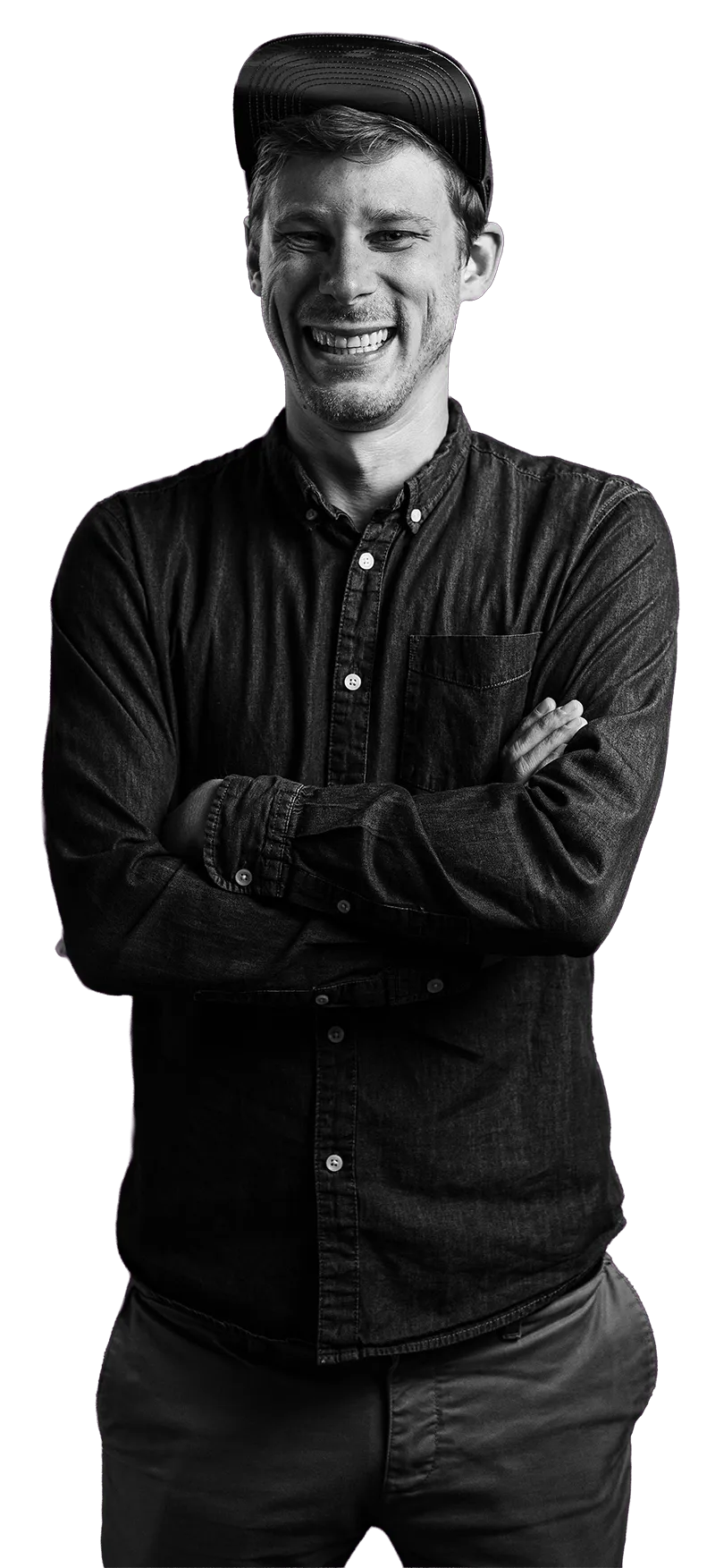 Daniel Schoch Portrait am Lachen