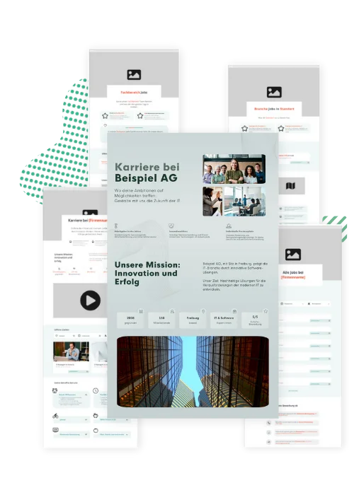 Social Recruiting Freiburg Karriereseite Wireframe für mehr Bewerber